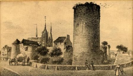 Vue du château-prison - Estampe, début XIXème